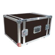 flight case 9U rack 19 pouces 2 portes marron petit prix