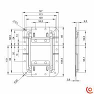 Arrêtoir de couvercle dessin technique 27083