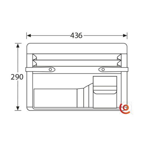 Pochette avec plusieurs compartiments pour valise | Conex-online