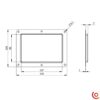 Cuvette vierge grand modèle 88000D dessin technique