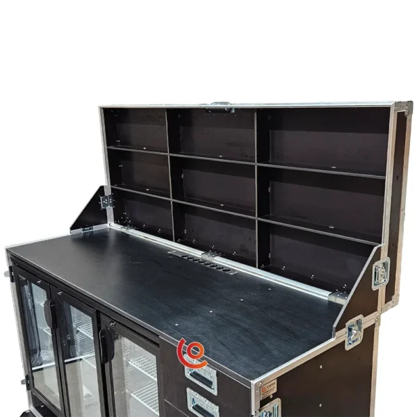 Flight case motorsport catering frigo 2 portes