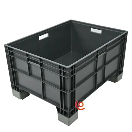 Grande caisse plastique 140L 800x600x390 GV-806047-044I-7 pieds de 117 mm