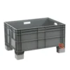 Grande caisse plastique 140L 800x600x390 GV-806047-044I-7 pieds de 117 mm