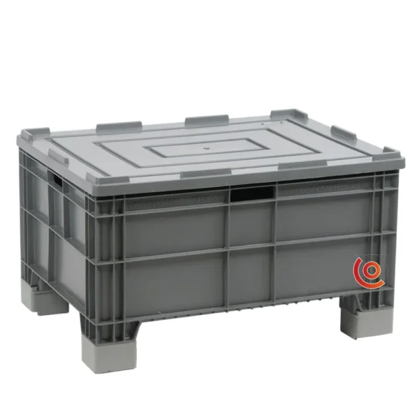 Grande caisse plastique 140L 800x600x390 GV-806047-044I-7 pieds de 117 mm