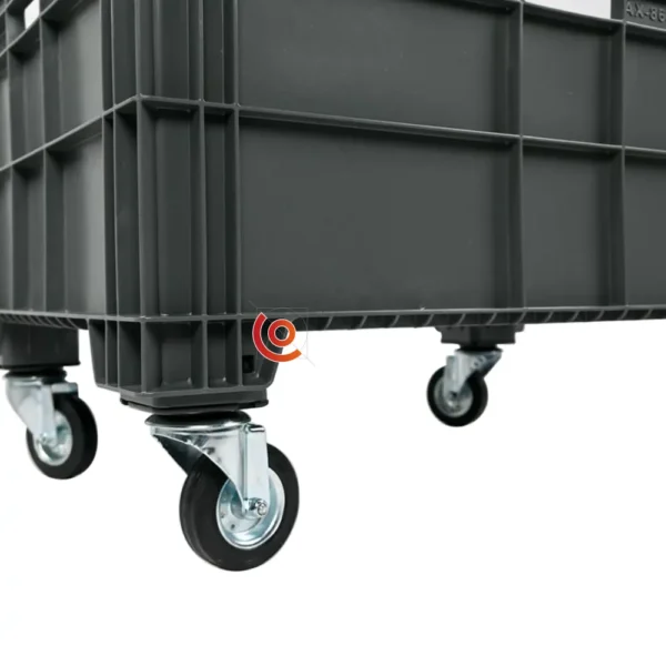 Grande caisse plastique 140L avec roulettes pivotantes GV-806052-044I-7