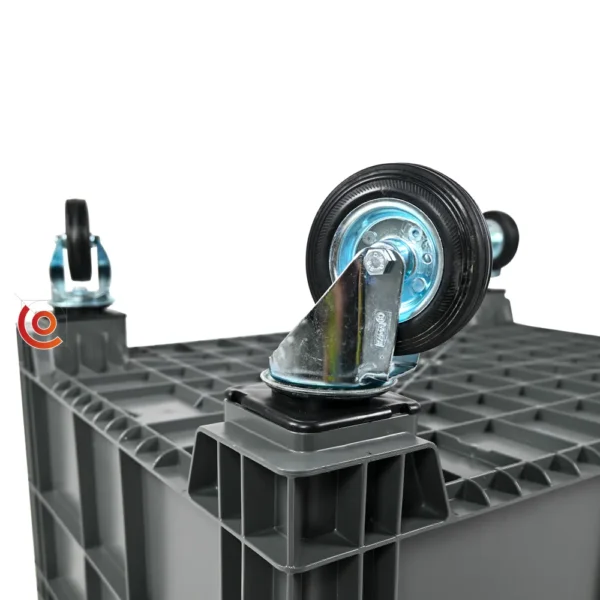 Grande caisse plastique 140L avec roulettes pivotantes GV-806052-044I-7