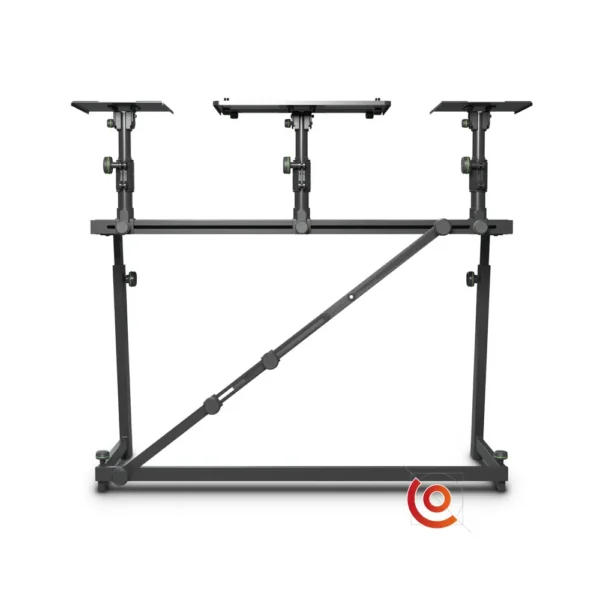 Table pour DJ avec support pour enceintes et ordinateur