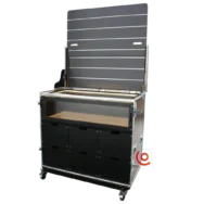 Flight case vitrine