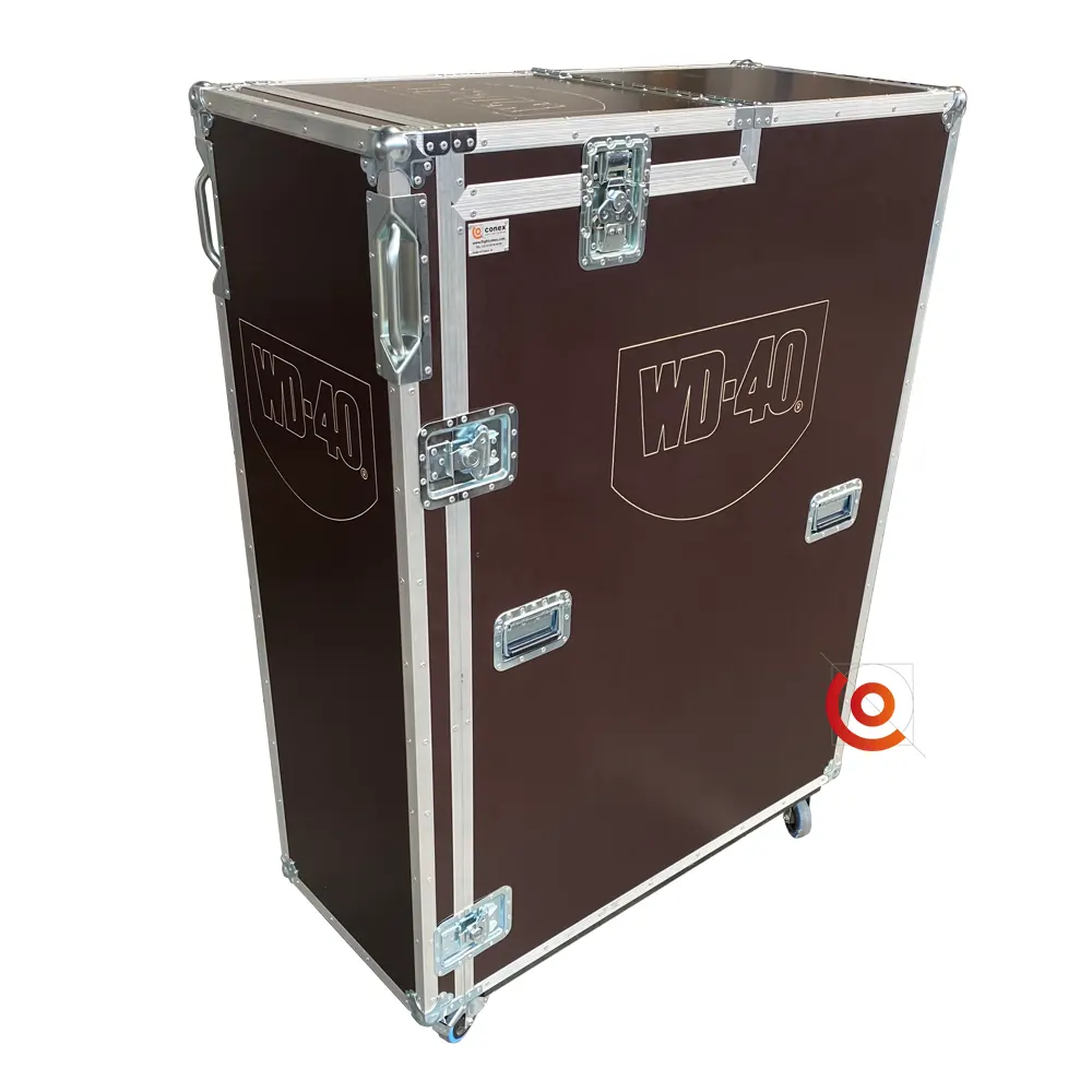 Flight case destockage rampe