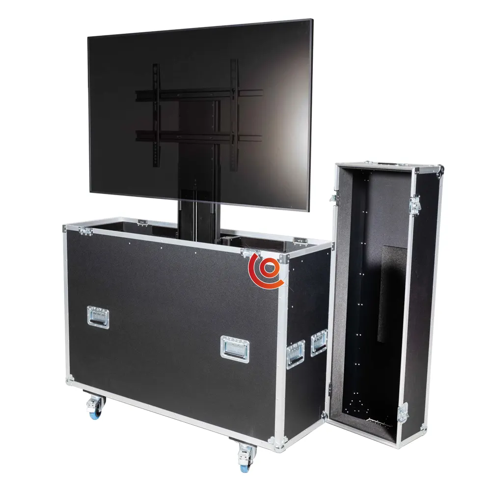 Flight case pour écran plat motorisé