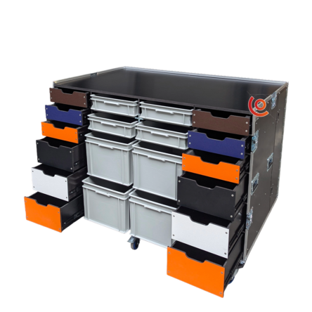Flight case audiovisuel
