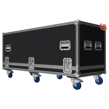 Flight case cloche 1600 600 600 préconfiguré