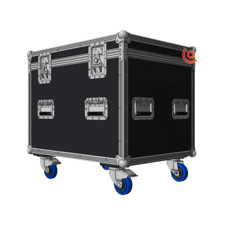 flight case malle 800 600 600 pas cher préconfiguré