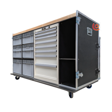 flight case servante atelier mobile