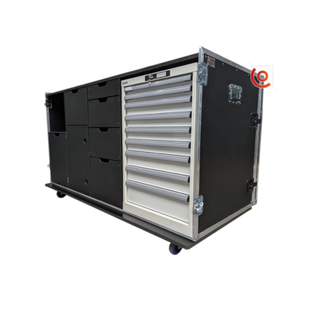 flight case atelier mobile servante