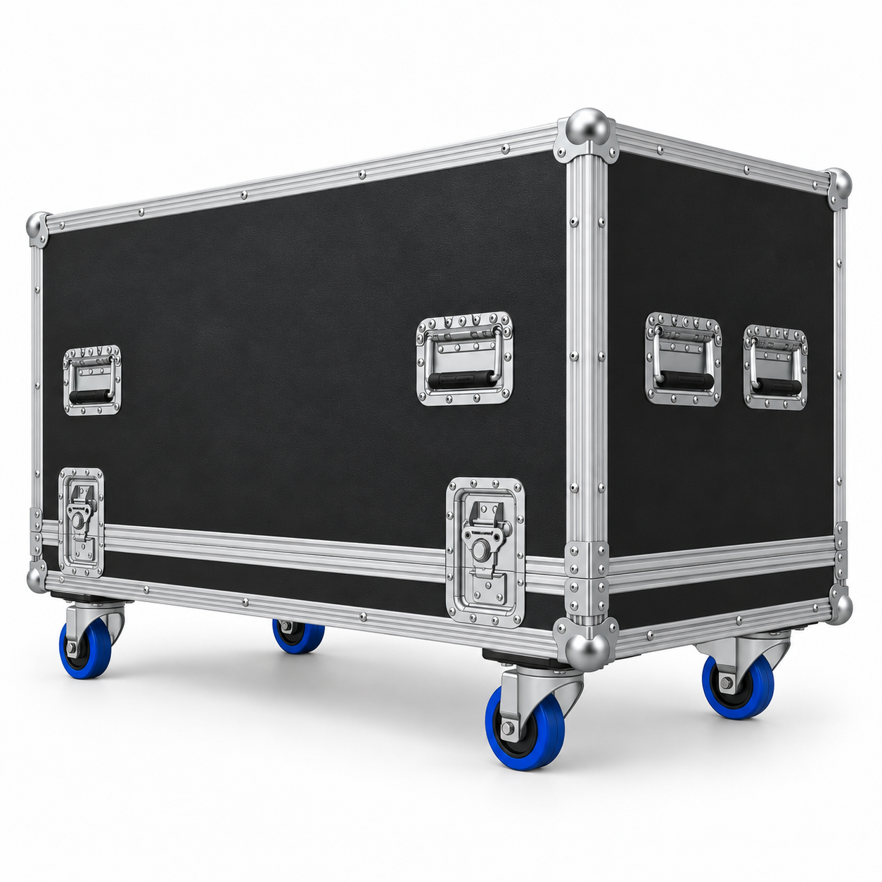 Flight case cloche noir sur roulettes